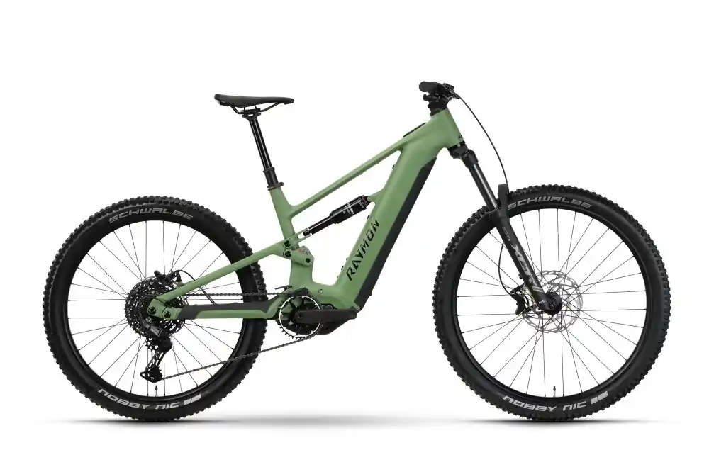Nejlepší Cena Celoodpružené horské elektrokolo Raymon Ravor Pure Reseda Green - Velikost M