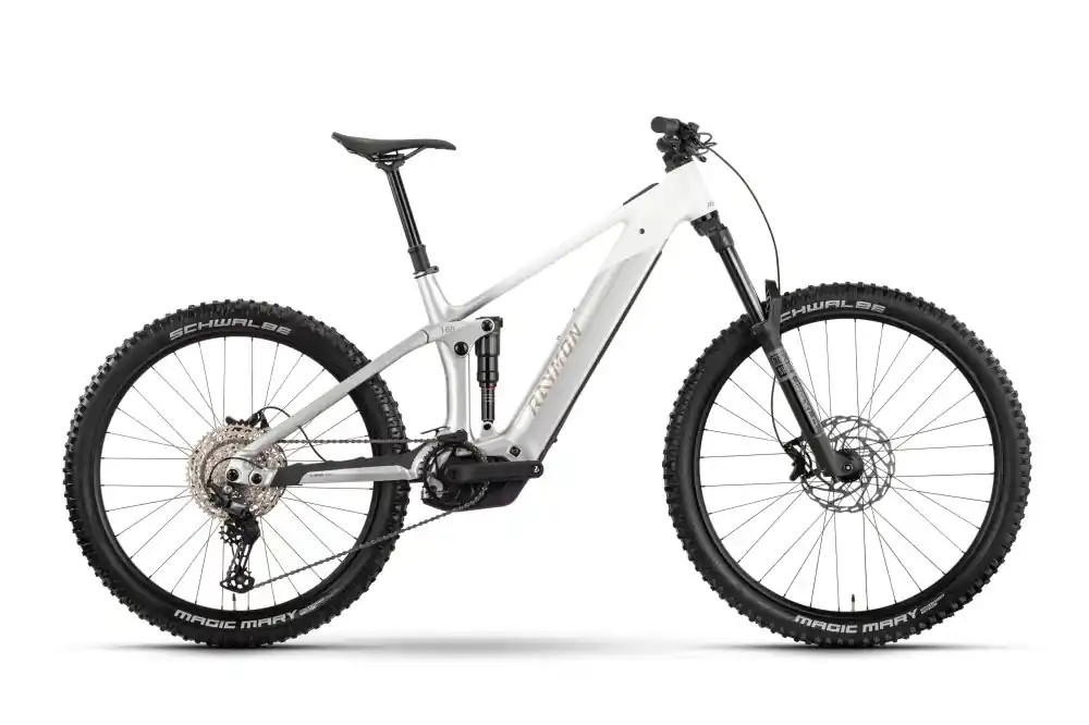 Oblíbený Celoodpružené horské elektrokolo Raymon Vamok Comp Silver/White